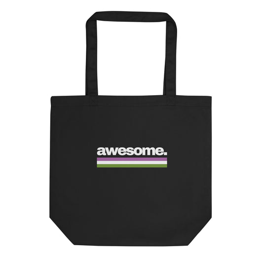 Awesome. Genderqueer Pride Flag Eco Tote Bag