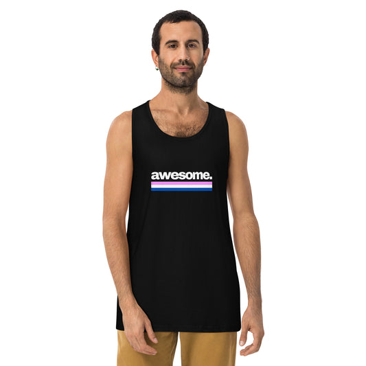 Awesome. Trans Pride Flag tank top