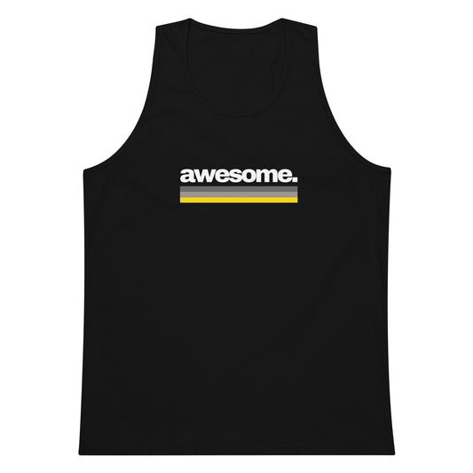 Awesome. Demigender Pride Flag tank top