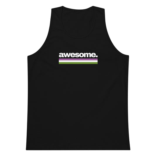 Awesome. Genderqueer Pride Flag tank top