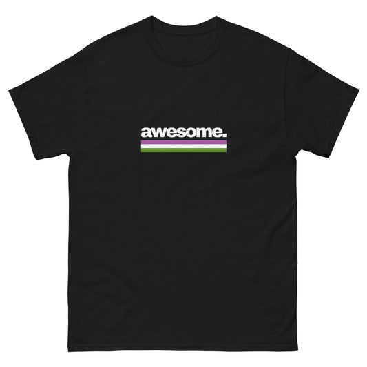 Awesome. Genderqueer Pride Flag classic tee