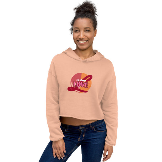 L is for Love Crop Hoodie