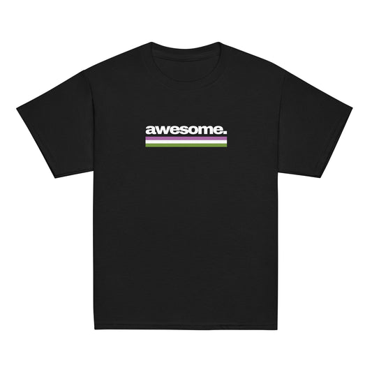 Awesome. Genderqueer Pride Flag Youth classic tee