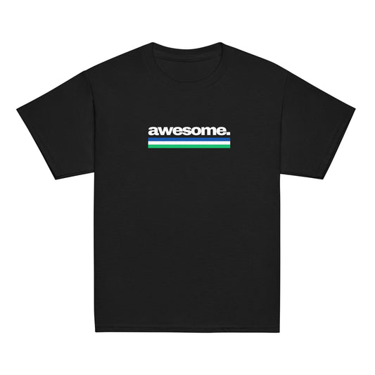 Awesome. Gay Pride Flag Youth classic tee